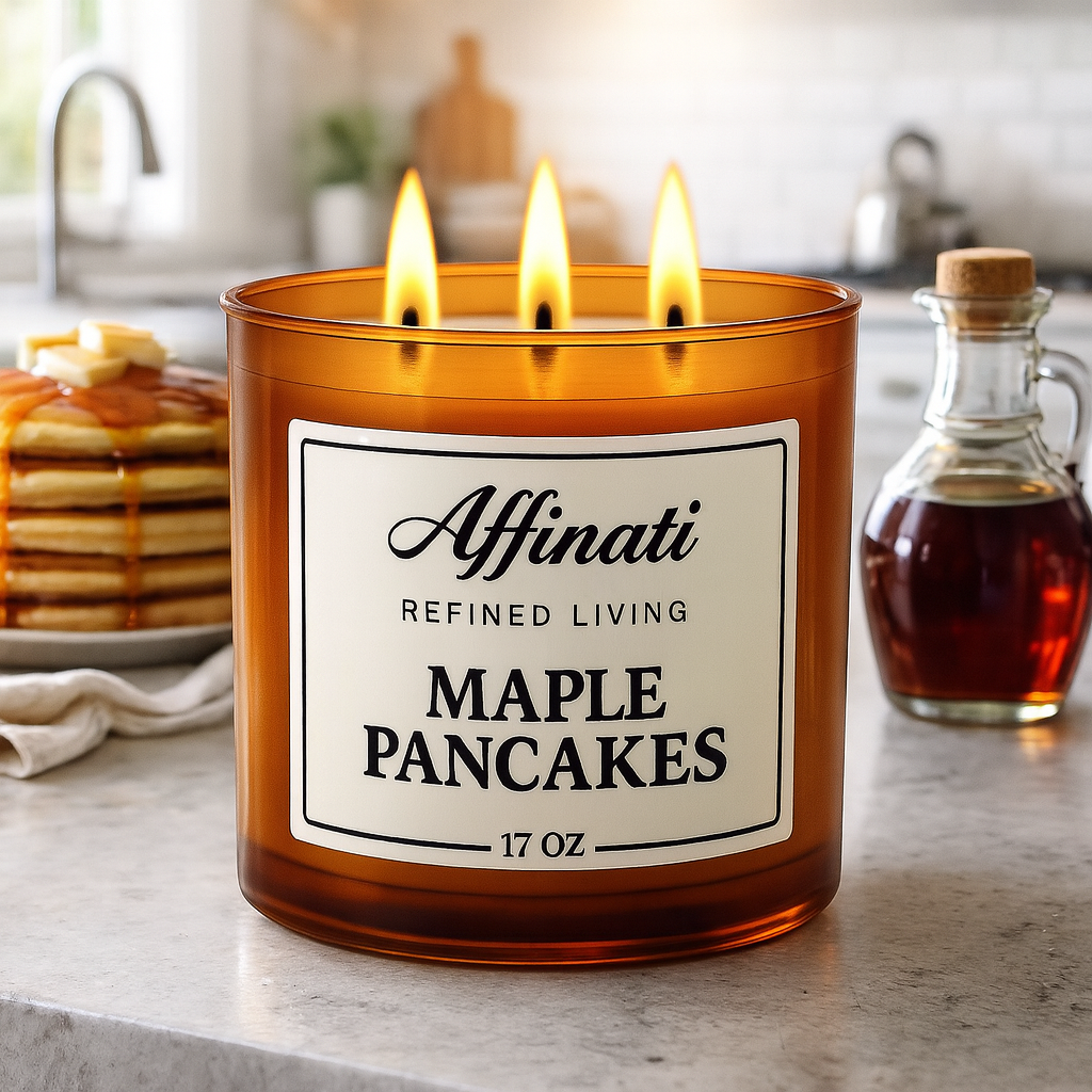 3-Wick Maple Pancakes Candle - Affinati