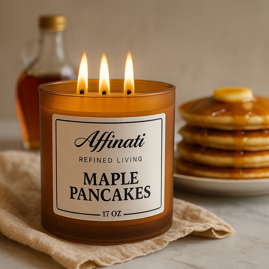 3-Wick Maple Pancakes Candle - Affinati