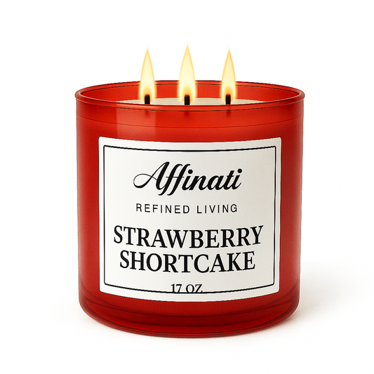 3-Wick Strawberry Shortcake Candle - Affinati