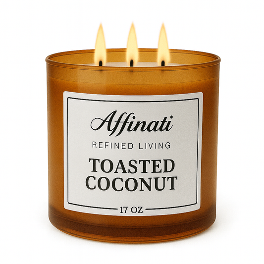 3-Wick Toasted Coconut Candle - Affinati