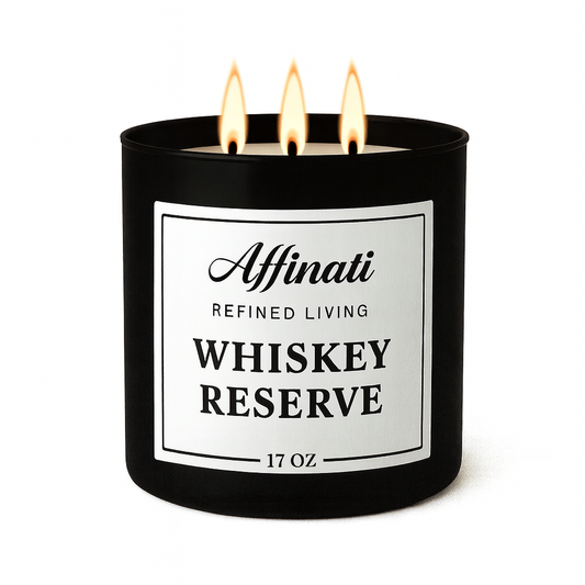 3-Wick Whiskey Reserve Candle - Affinati