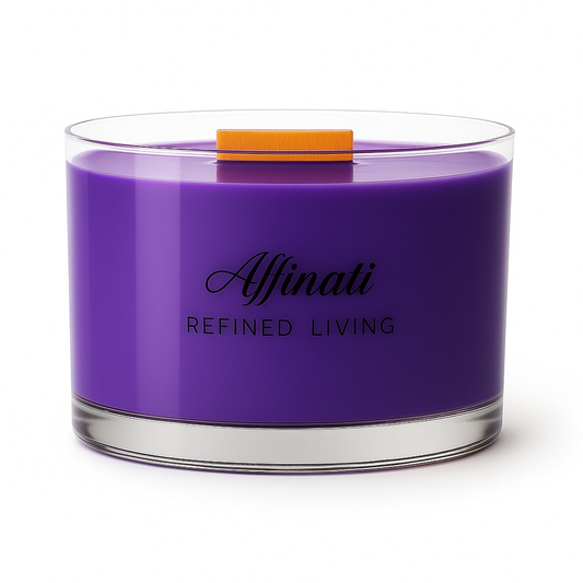 Lavender Kiss Wooden Wick Candle – Luxury 15 oz Soy Blend | Affinati - Affinati