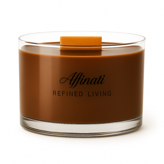 Espresso Luxe Wooden Wick Candle – Luxury 15 oz Soy Blend | Affinati