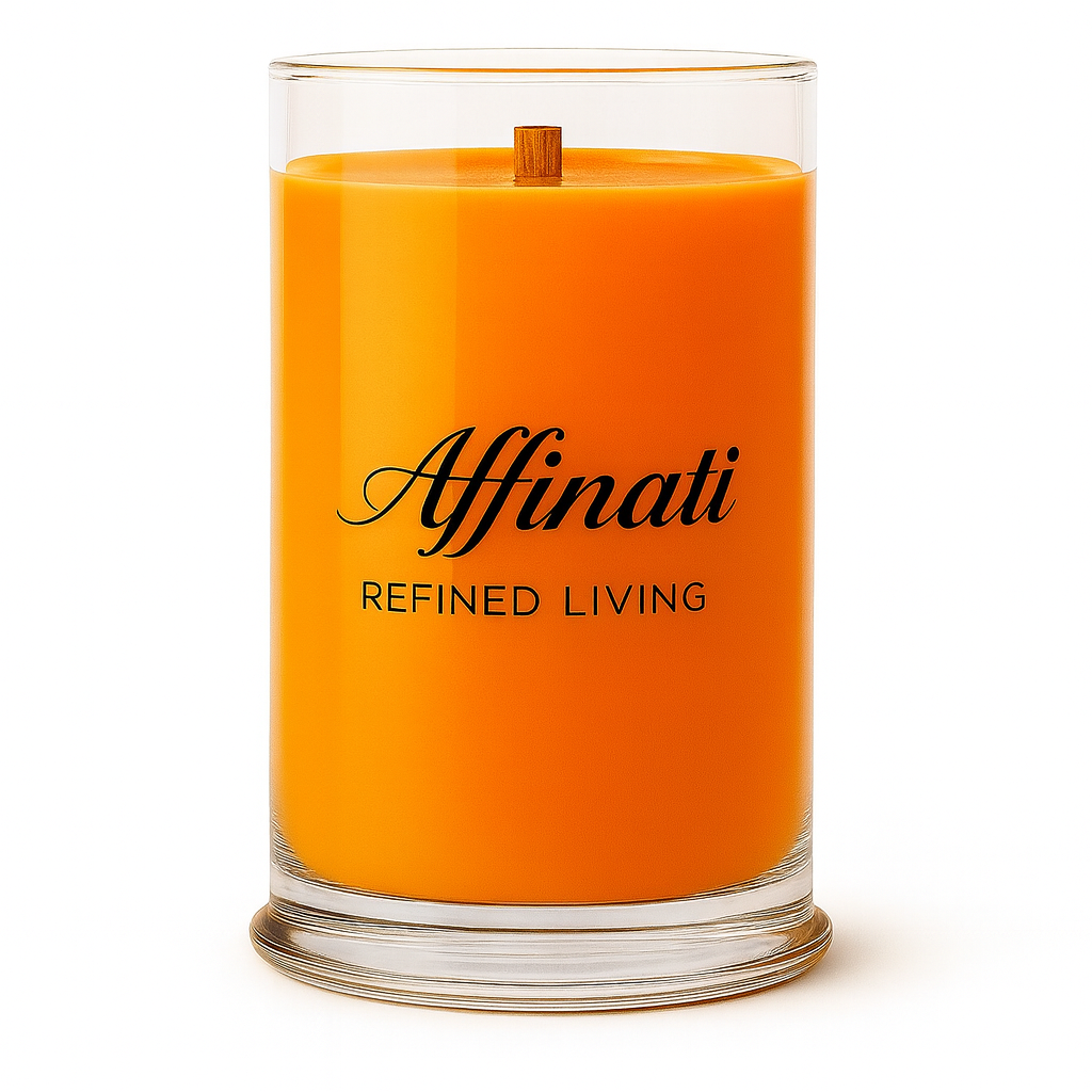 Velvet Harvest Wooden Wick Candle – Luxury 21 oz Soy Blend | Affinati