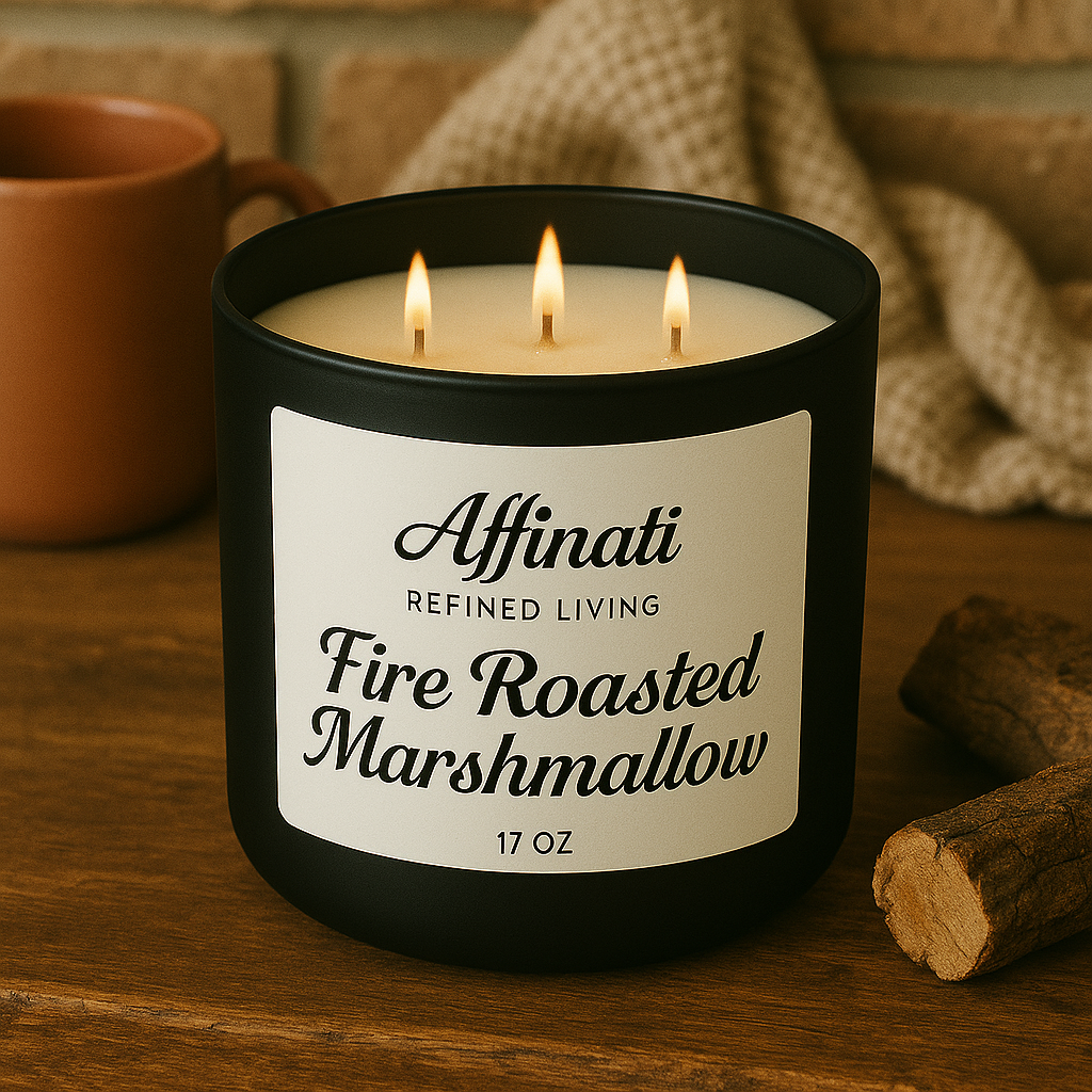 3-Wick Fire Roasted Marshmallow Candle - Affinati