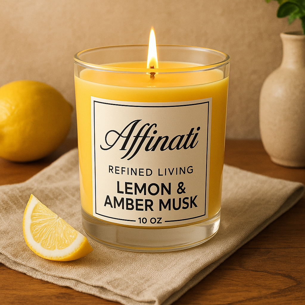 Lemon & Amber Musk Original Candle - Affinati
