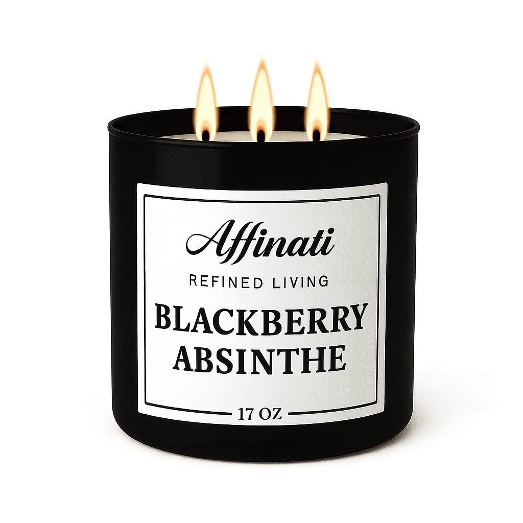 3-Wick Blackberry Absinthe Candle - Affinati