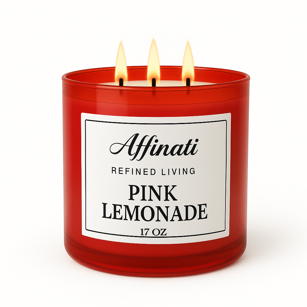3-Wick Pink Lemonade Candle