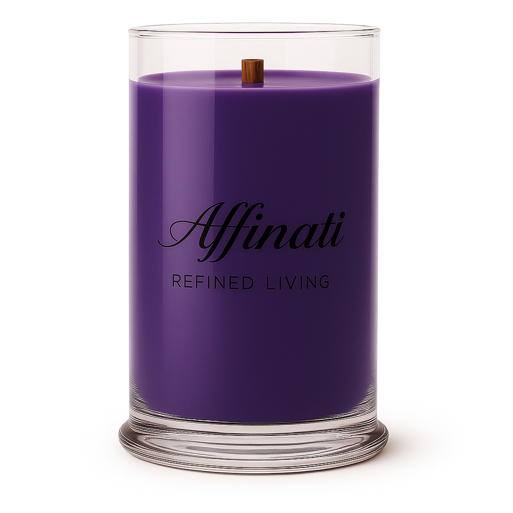 Lavender Kiss Wooden Wick Candle – Luxury 21 oz Soy Blend | Affinati - Affinati
