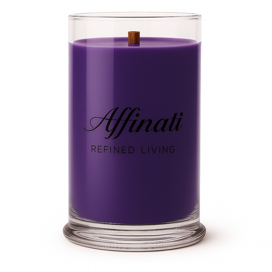 Lavender Kiss Wooden Wick Candle – Luxury 21 oz Soy Blend | Affinati - Affinati