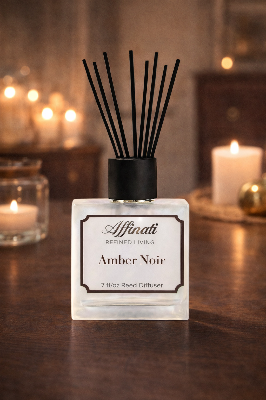 琥珀黑色香薰藤条扩香器