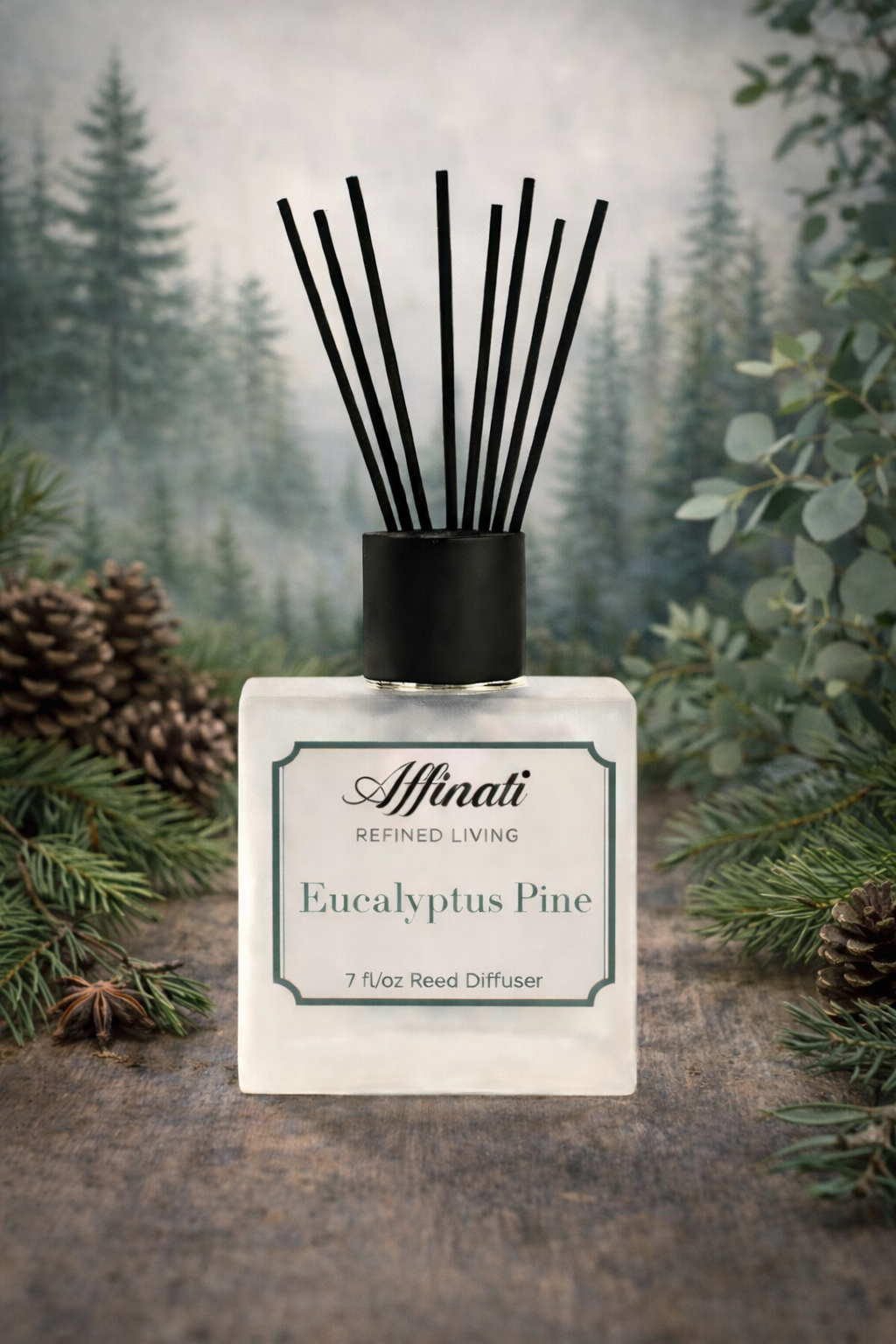 Διαχυτής Αρωμάτων με Καλάμια Ευκάλυπτου και Πεύκου