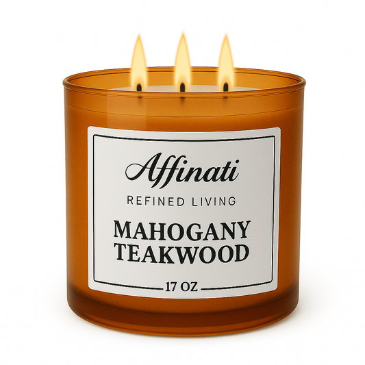 3-Wick Mahogany Teakwood Candle