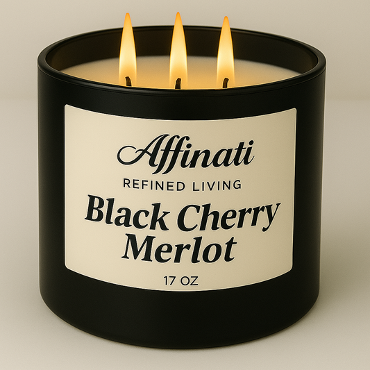 3-Wick Black Cherry Merlot Candle