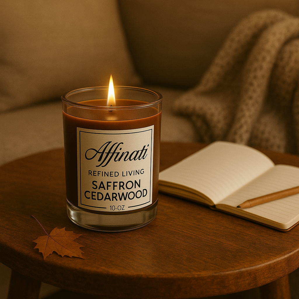 Saffron Cedarwood Original Candle - Affinati