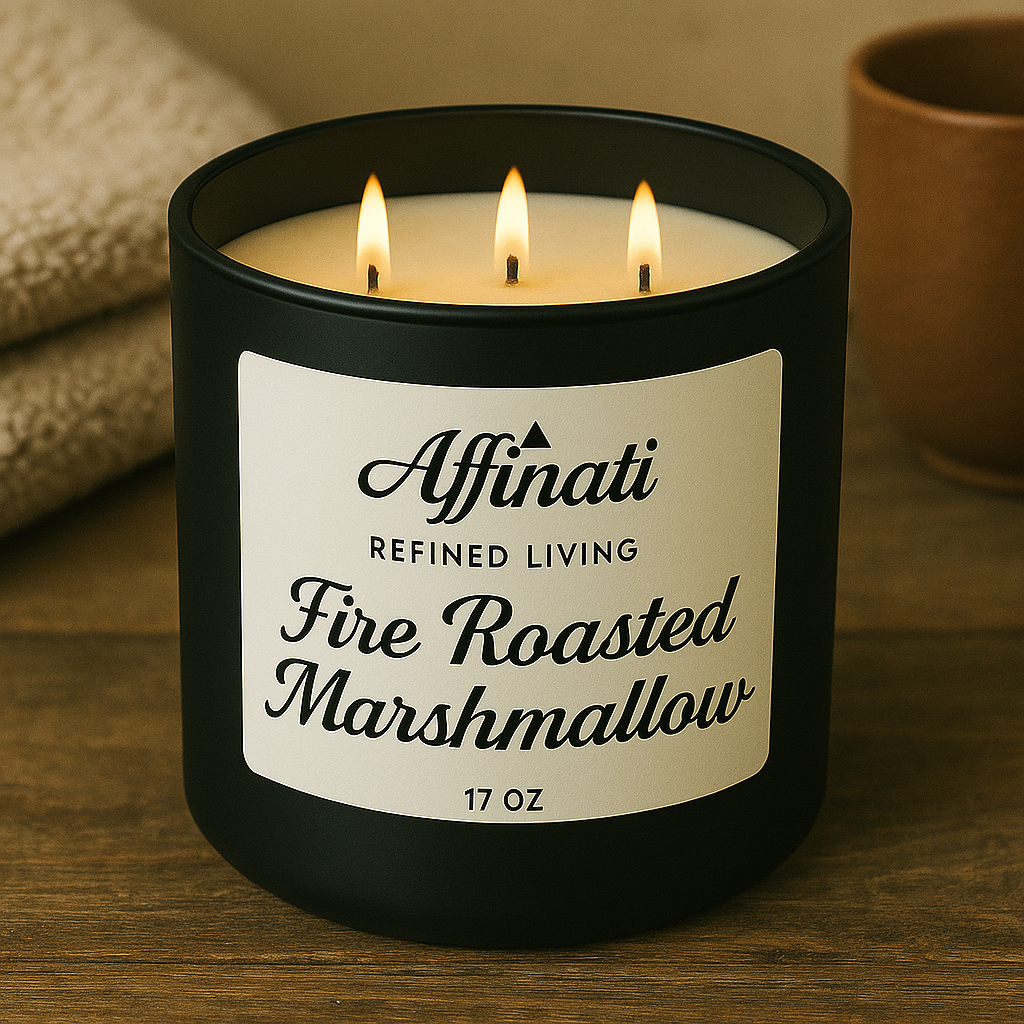 3-Wick Fire Roasted Marshmallow Candle - Affinati