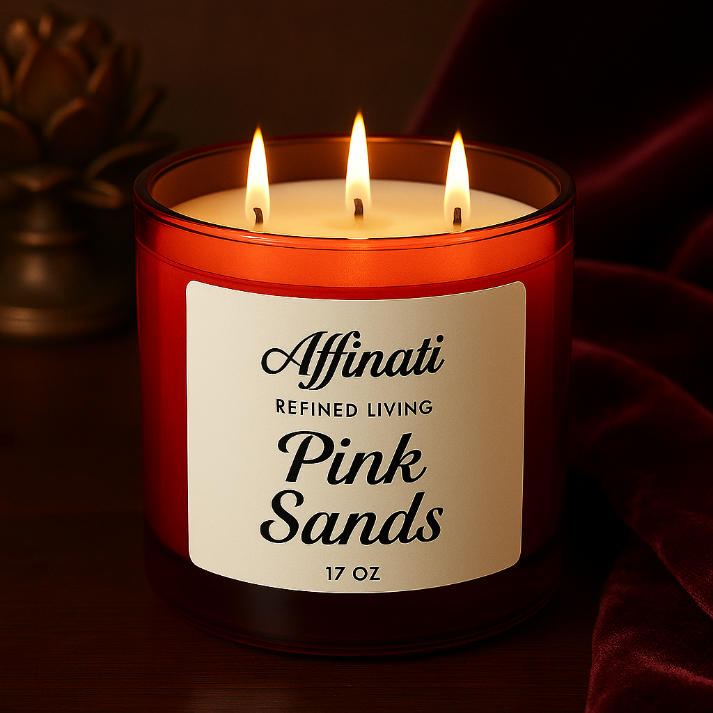 3-Wick Pink Sands Candle - Affinati