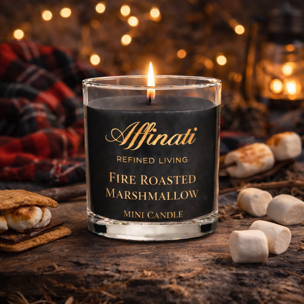 화염 구운 마시멜로 미니 캔들