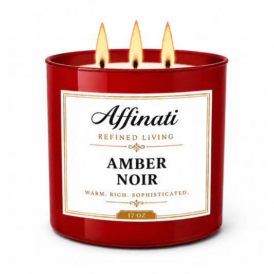Amber Noir 3-Docht-Kerze