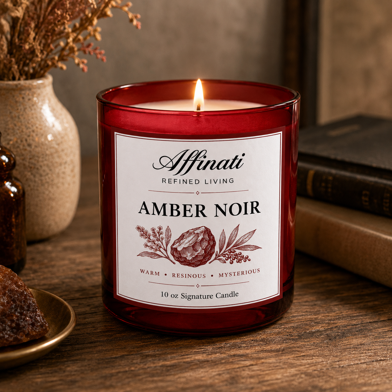 Amber Noir Signaturdoftljus