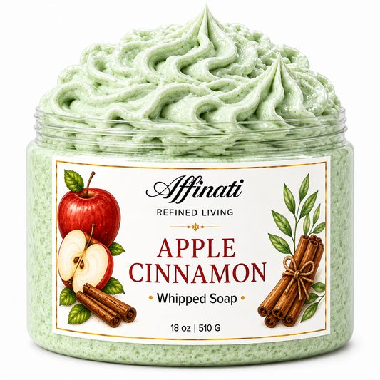 Savon fouetté pomme-cannelle