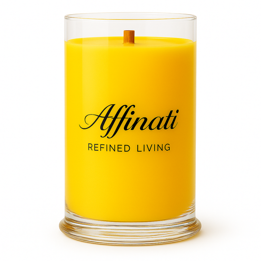 Lemon Creme Wooden Wick Candle – Luxury 21 oz Soy Blend | Affinati - Affinati