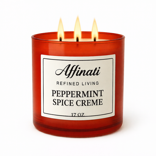3-Wick Peppermint Spice Creme Candle