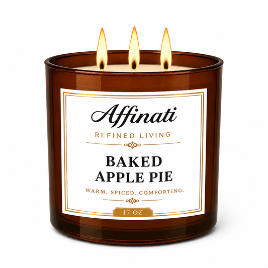 Gebackene Apfeltorte 3-Docht-Kerze