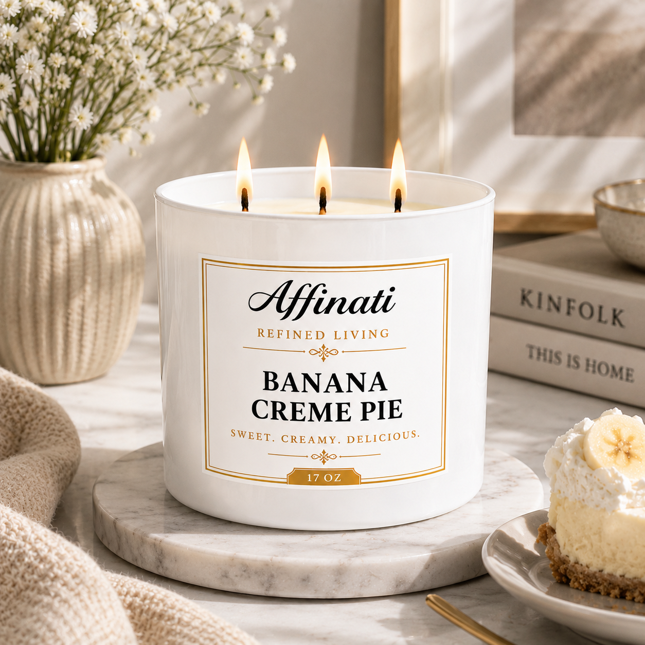 3-Wick Banana Creme Pie Candle