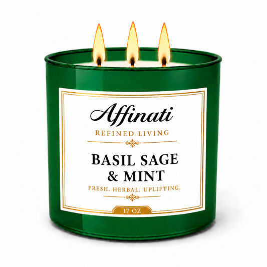 3-Wick Basil Sage & Mint Candle