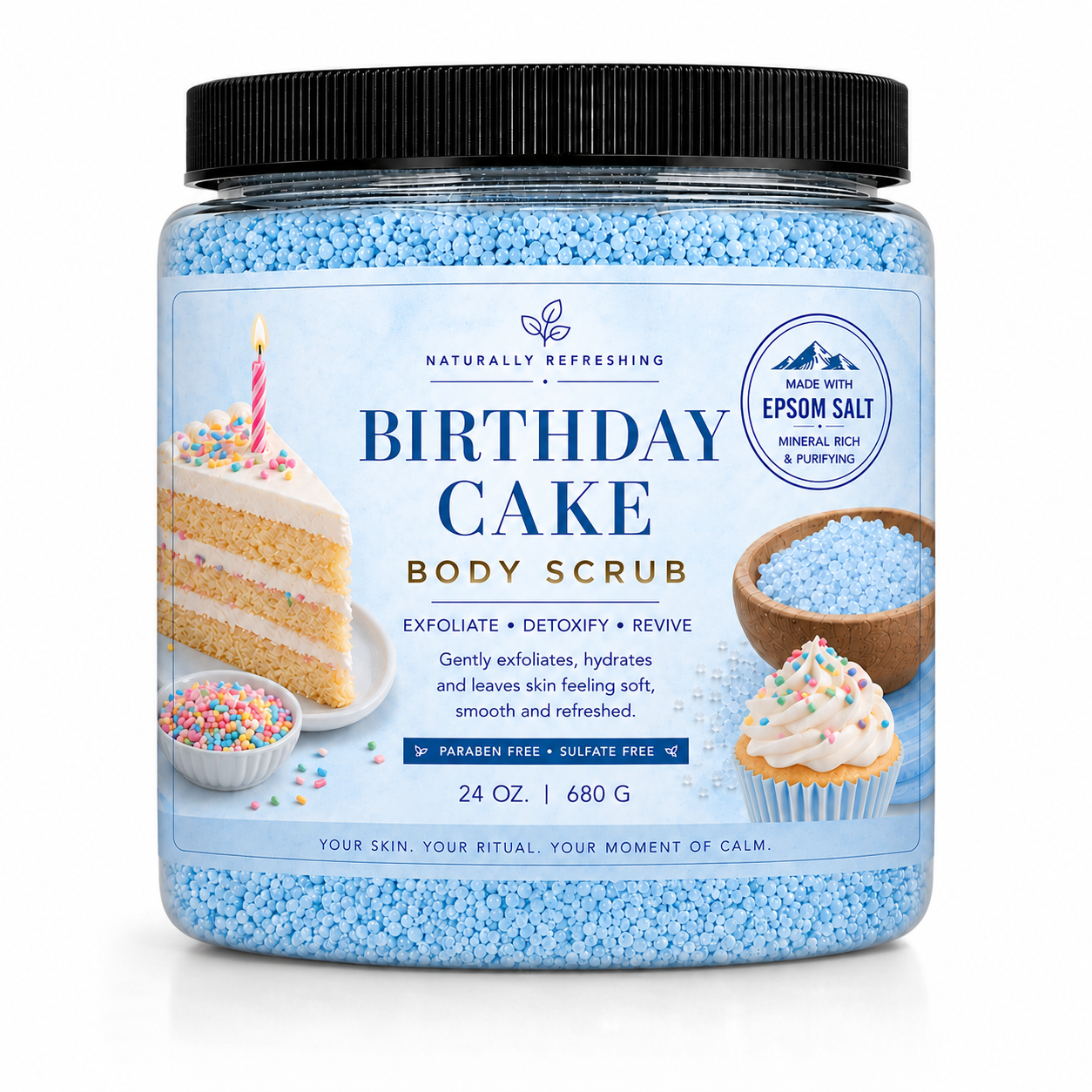 Απολεπιστικό σώματος Birthday Cake | Άλατα Epsom