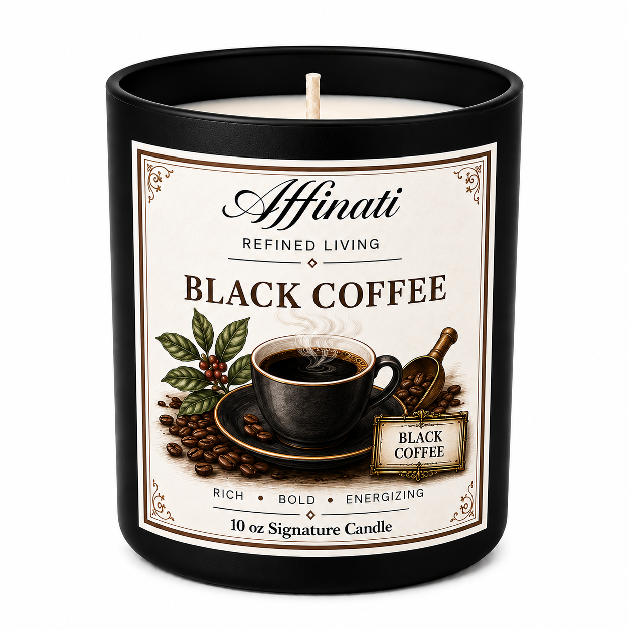 Svart Kaffe Signatur Doftljus