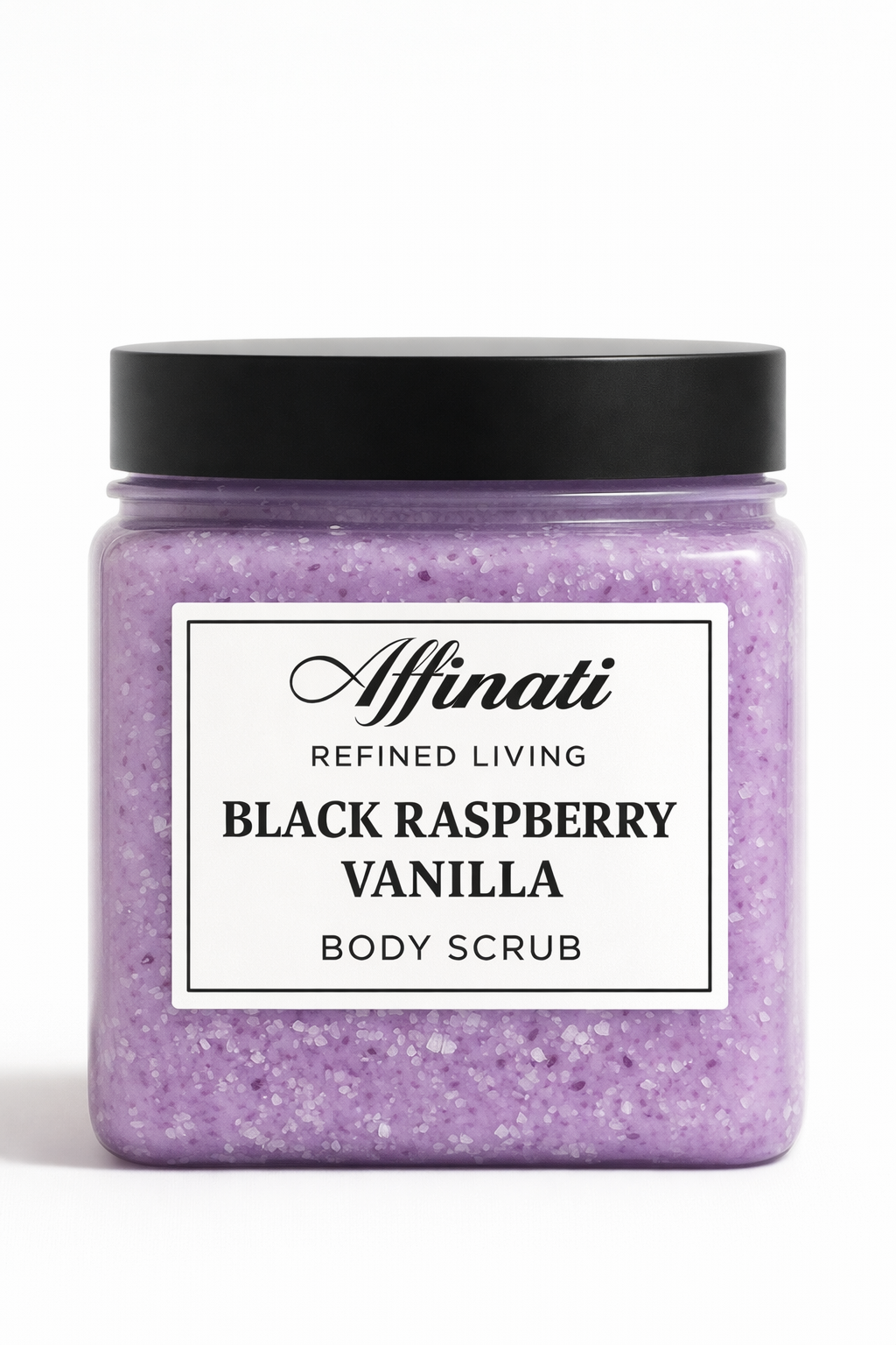 Black Raspberry Vanilla Body Scrub 64 oz | Whipped Salt Scrub - Affinati