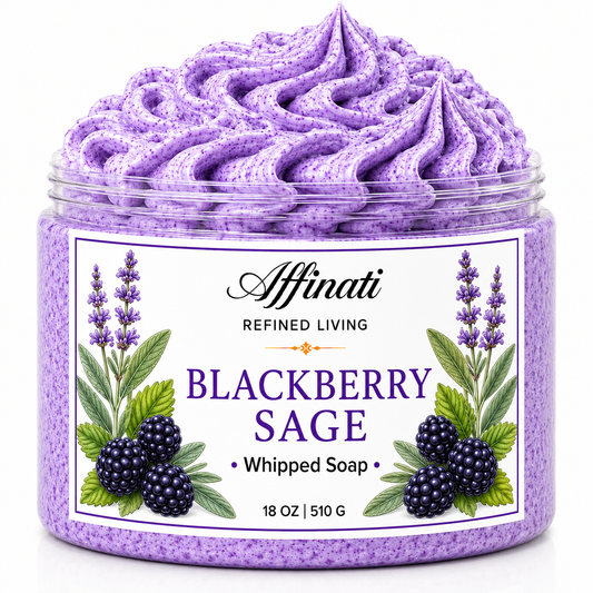 Savon fouetté à la sauge et mûre