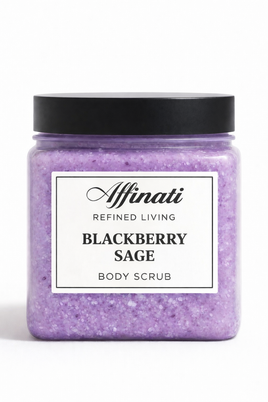 Blackberry Sage Body Scrub 64 oz | Whipped Salt Scrub - Affinati
