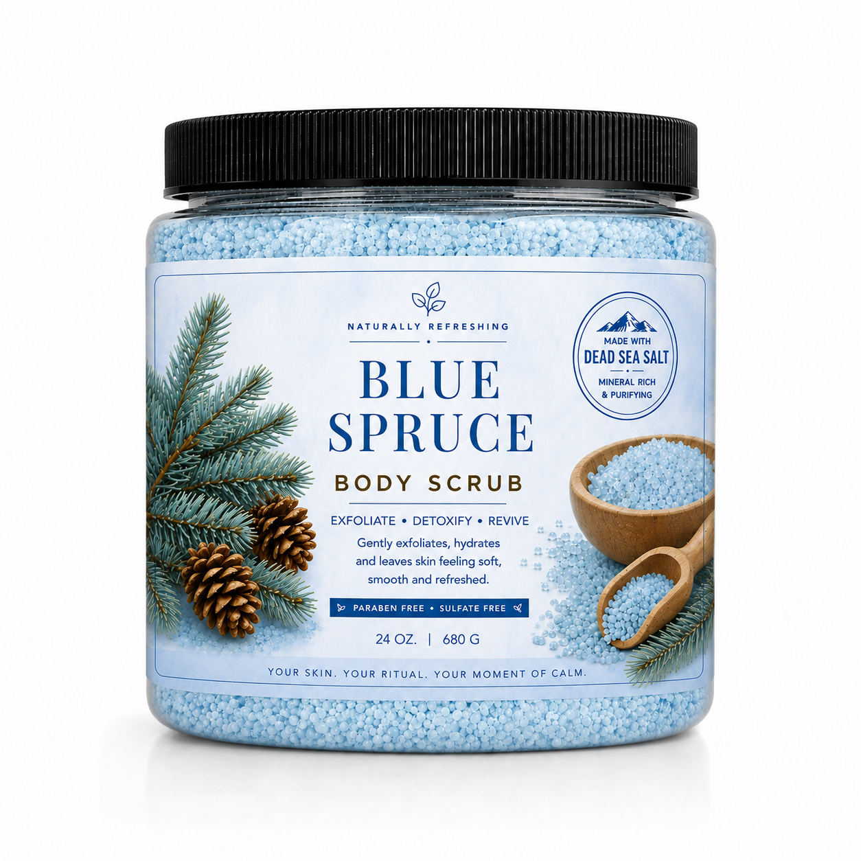 Scrub corpo all’abete blu | Sale del Mar Morto