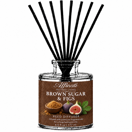 Difusor de varillas de azúcar moreno e higos