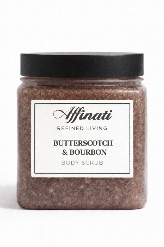 Butterscotch & Bourbon Body Scrub 64 oz | Whipped Salt Scrub - Affinati