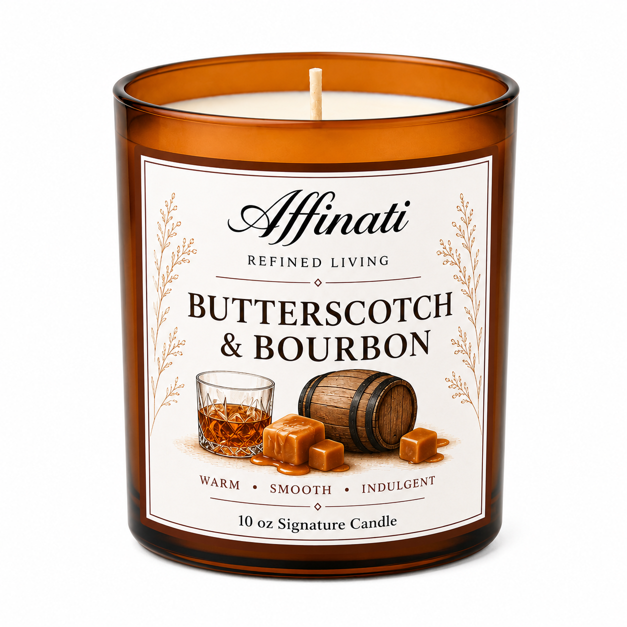 Butterscotch & Bourbon Signaturdoftljus