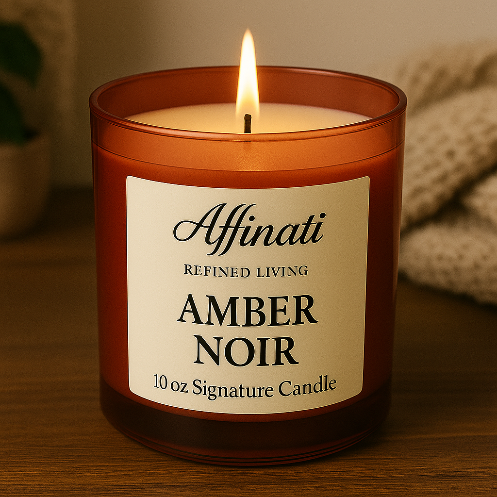 Amber Noir Signature Candle - Affinati