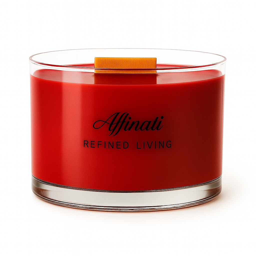 Golden Fireside Wooden Wick Candle – Luxury 15 oz Soy Blend | Affinati