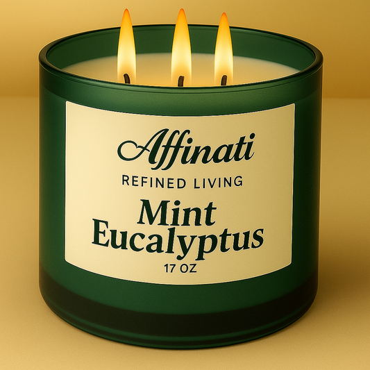 3-Wick Mint Eucalyptus Candle