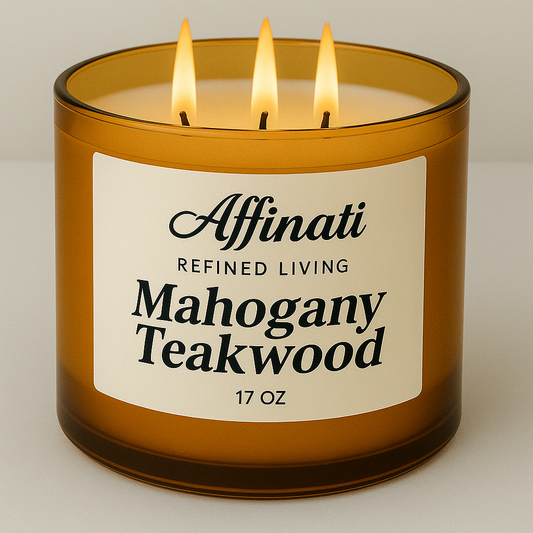 3-Wick Mahogany Teakwood Candle