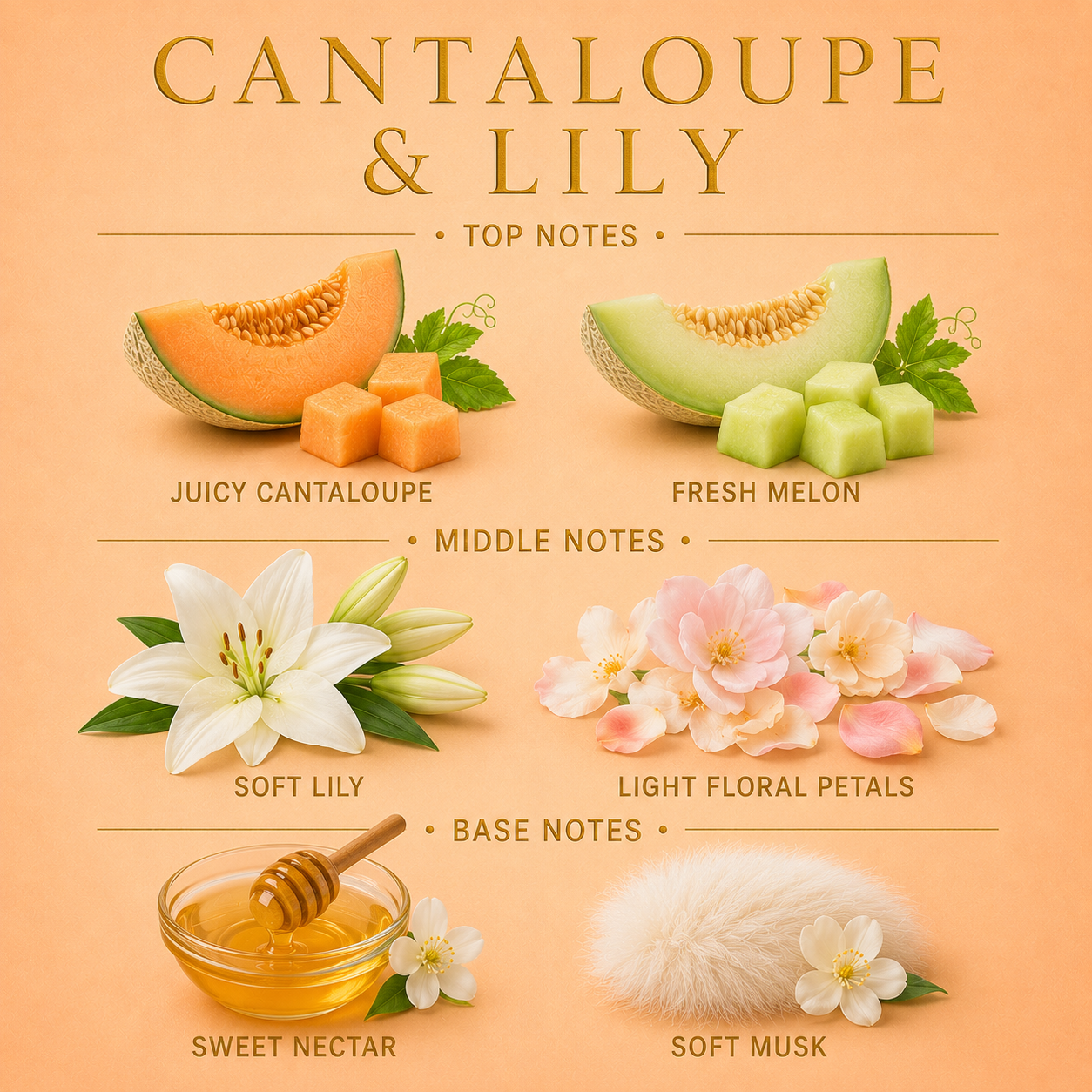 Cantaloupe & Lily Rattandiffusor