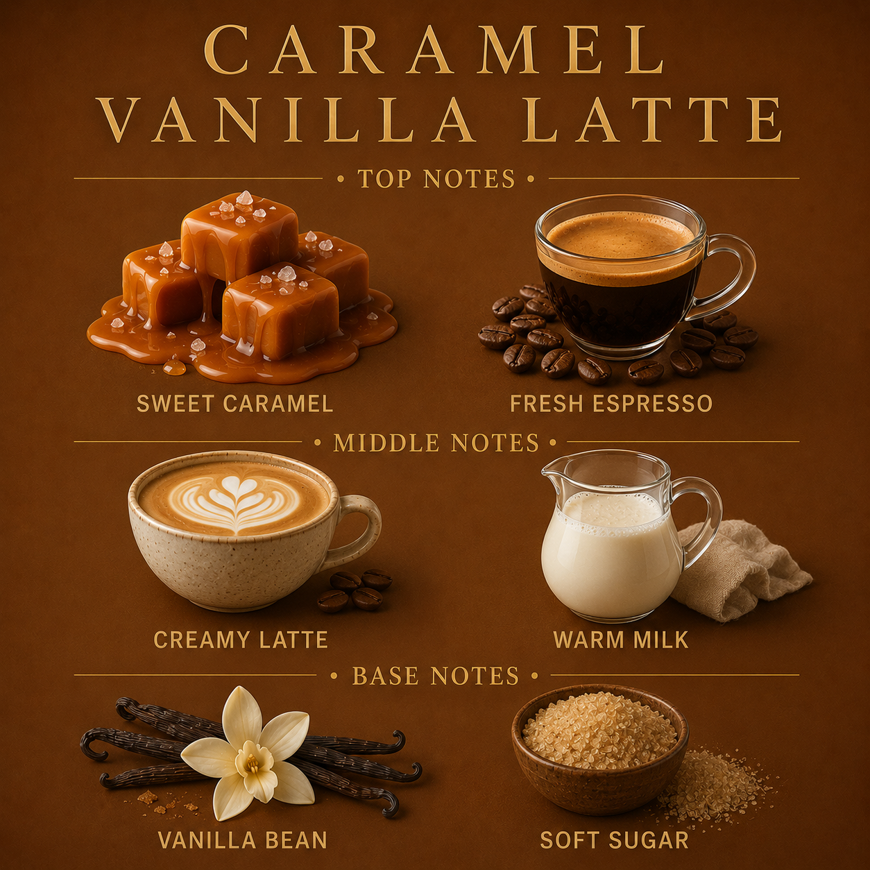Spray ambiental de latte de vainilla y caramelo