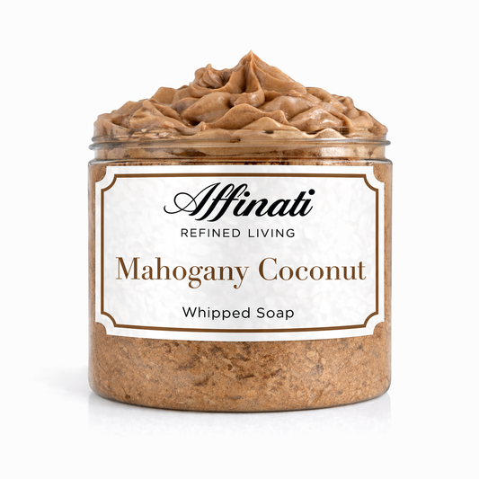 Mahogany Coconut Whipped Soap - 20 oz - Affinati