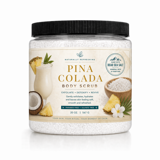 Pina-Colada-Körperpeeling 20 oz | Totes-Meer-Salz