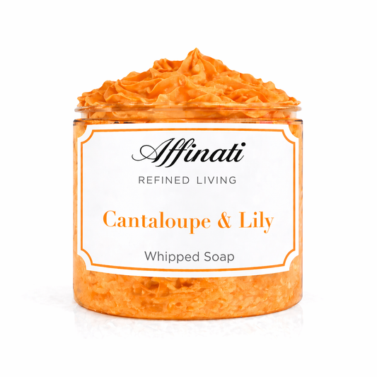 Cantaloupe & Lily Whipped Soap - 20 oz - Affinati