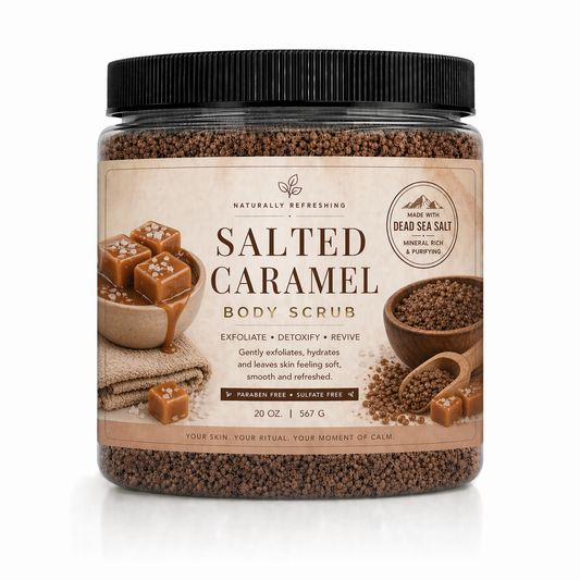 Gesalzener Karamell-Körperpeeling 20 oz | Totes-Meer-Salz