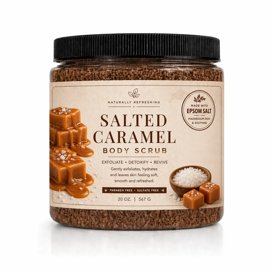 솔티드 카라멜 바디 스크럽 20oz | 엡솜 솔트